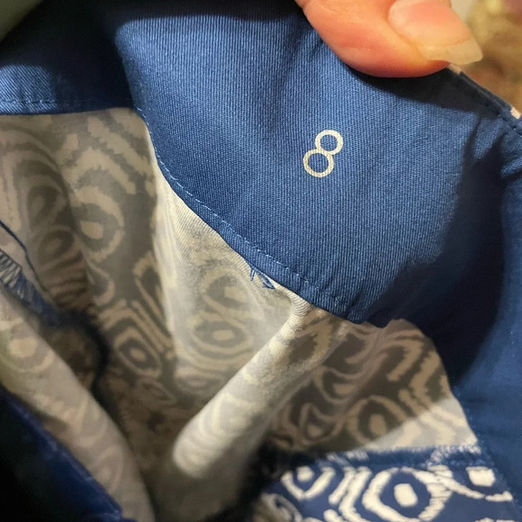 ANN TAYLOR CARNEGIE PATTERNED CROPPED PANTS - Picture 4 of 5